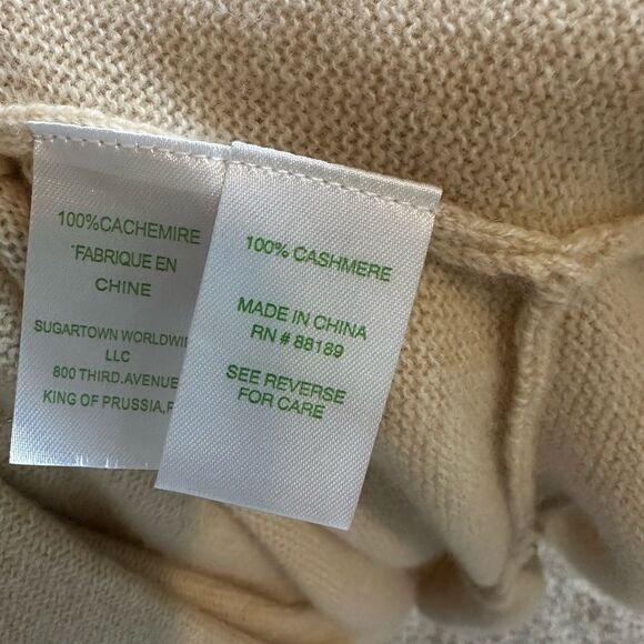 Lilly Pulitzer tan Cashmere Women’s Cardigan Sweater XS - Picture 6 of 6